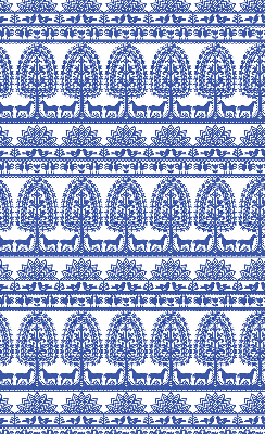 Store fenêtre intérieur bleu