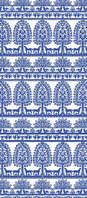 Store fenêtre intérieur bleu