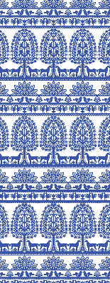 Store fenêtre intérieur bleu