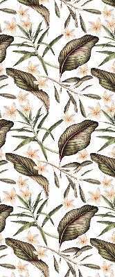 Store occultant fenêtre à fleurs sur tiges