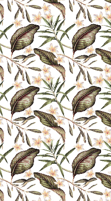 Store occultant fenêtre à fleurs sur tiges