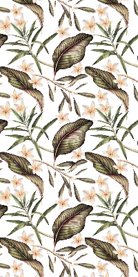 Store occultant fenêtre à fleurs sur tiges