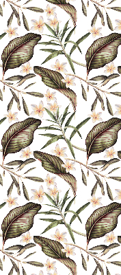 Store occultant fenêtre à fleurs sur tiges