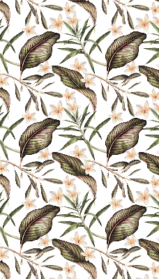 Store occultant fenêtre à fleurs sur tiges