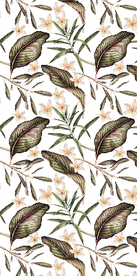 Store occultant fenêtre à fleurs sur tiges