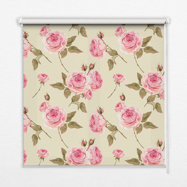 Store enrouleur occultant roses