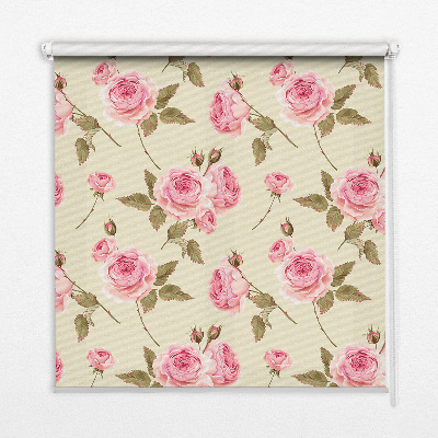 Store enrouleur occultant roses