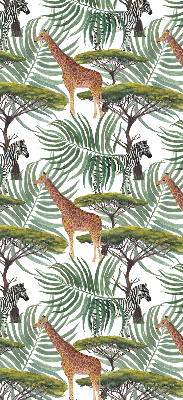 Store occultant fenêtre avec motif animaux et arbres