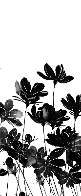 Store enrouleur occultant à fleurs noires