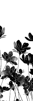 Store enrouleur occultant à fleurs noires