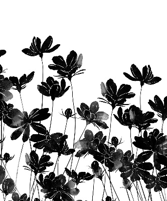 Store enrouleur occultant à fleurs noires