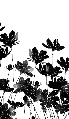 Store enrouleur occultant à fleurs noires