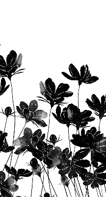 Store enrouleur occultant à fleurs noires