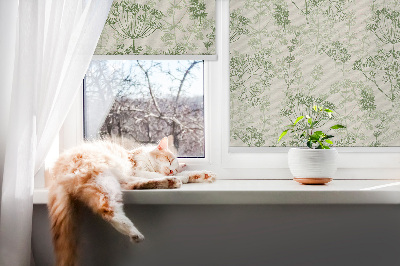 Store enrouleur occultant en plantes vertes