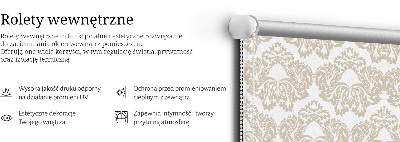 Store fenêtre intérieur en motif beige
