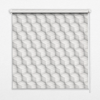 Store fenêtre intérieur cubes 3d