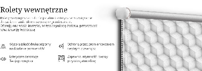 Store fenêtre intérieur cubes 3d