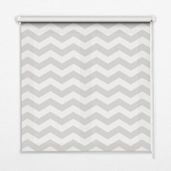Store fenêtre intérieur avec motifs zigzags gris