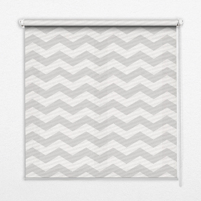 Store fenêtre intérieur avec motifs zigzags gris