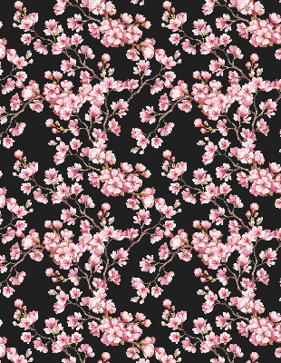 Store fenêtre intérieur en fleurs d’arbre