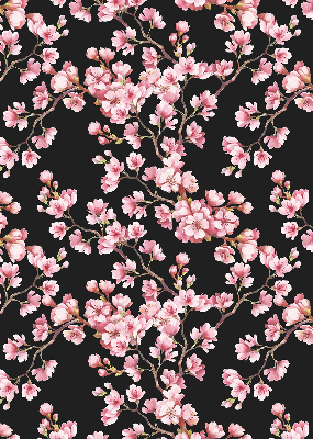 Store fenêtre intérieur en fleurs d’arbre