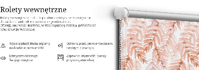 Store enrouleur occultant à feuilles roses
