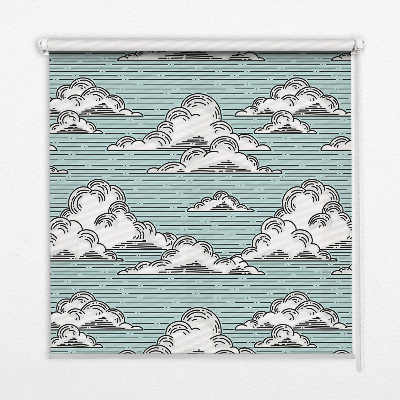 Store fenêtre intérieur nuages