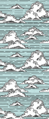 Store fenêtre intérieur nuages
