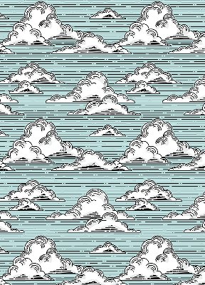 Store fenêtre intérieur nuages