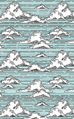 Store fenêtre intérieur nuages