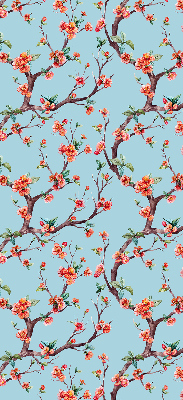 Store fenêtre intérieur à boutons de fleurs d'arbres