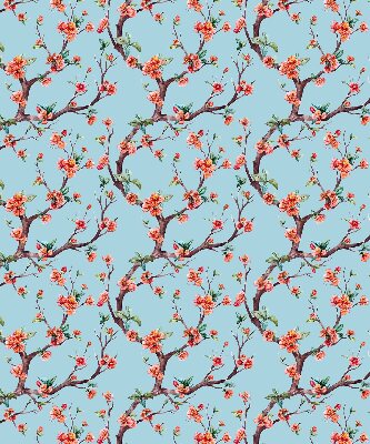 Store fenêtre intérieur à boutons de fleurs d'arbres