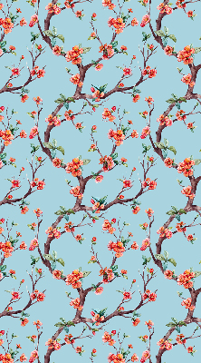 Store fenêtre intérieur à boutons de fleurs d'arbres