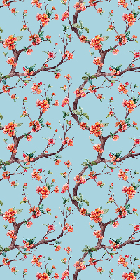 Store fenêtre intérieur à boutons de fleurs d'arbres