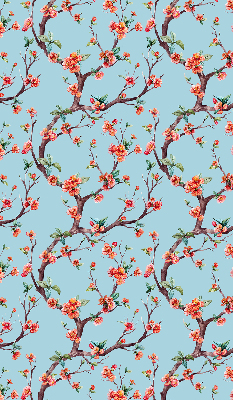 Store fenêtre intérieur à boutons de fleurs d'arbres