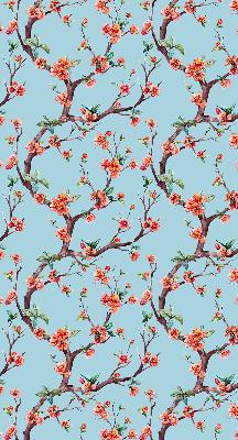 Store fenêtre intérieur à boutons de fleurs d'arbres