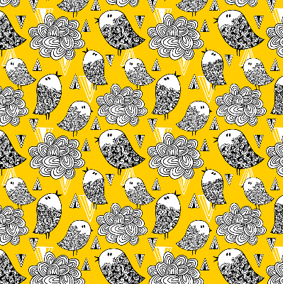 Store fenêtre intérieur avec oiseaux