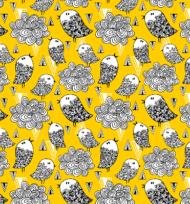 Store fenêtre intérieur avec oiseaux