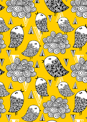 Store fenêtre intérieur avec oiseaux