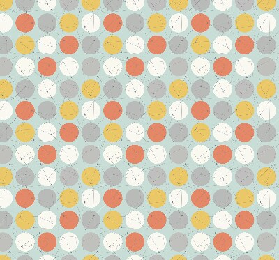 Store fenêtre intérieur avec des points reliés par des lignes sur des cercles