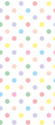 Store enrouleur occultant à points colorés