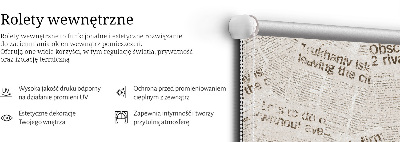 Store fenêtre intérieur journaux