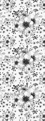 Store occultant fenêtre à motif de fleur dessinée