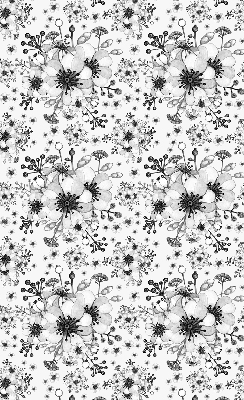 Store occultant fenêtre à motif de fleur dessinée