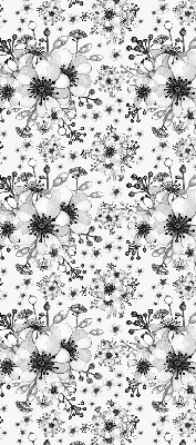 Store occultant fenêtre à motif de fleur dessinée