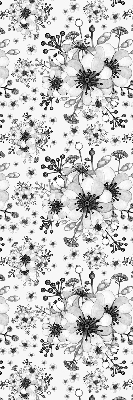 Store occultant fenêtre à motif de fleur dessinée
