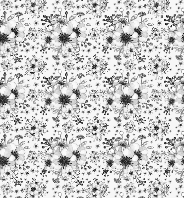 Store occultant fenêtre à motif de fleur dessinée