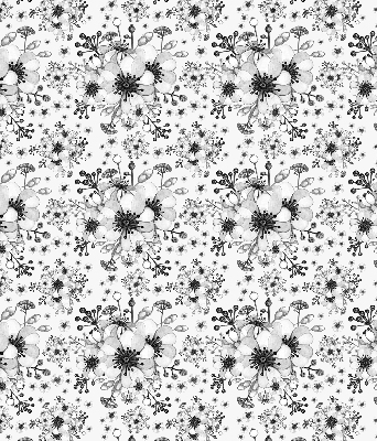 Store occultant fenêtre à motif de fleur dessinée