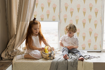 Store fenêtre intérieur en glace