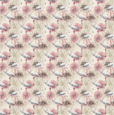 Store enrouleur occultant avec flamants roses blancs